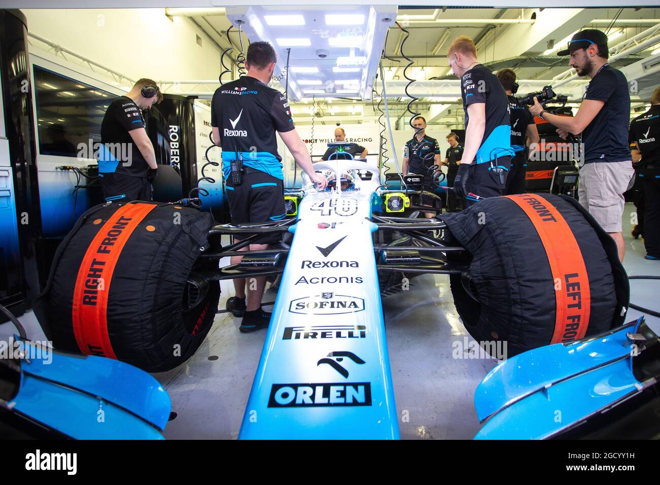Williams Racing FW42 Test- und Entwicklungstreiber. Formula One Testing, Mittwoch, 3. April 2019. Sakhir, Bahrain. Stockfoto