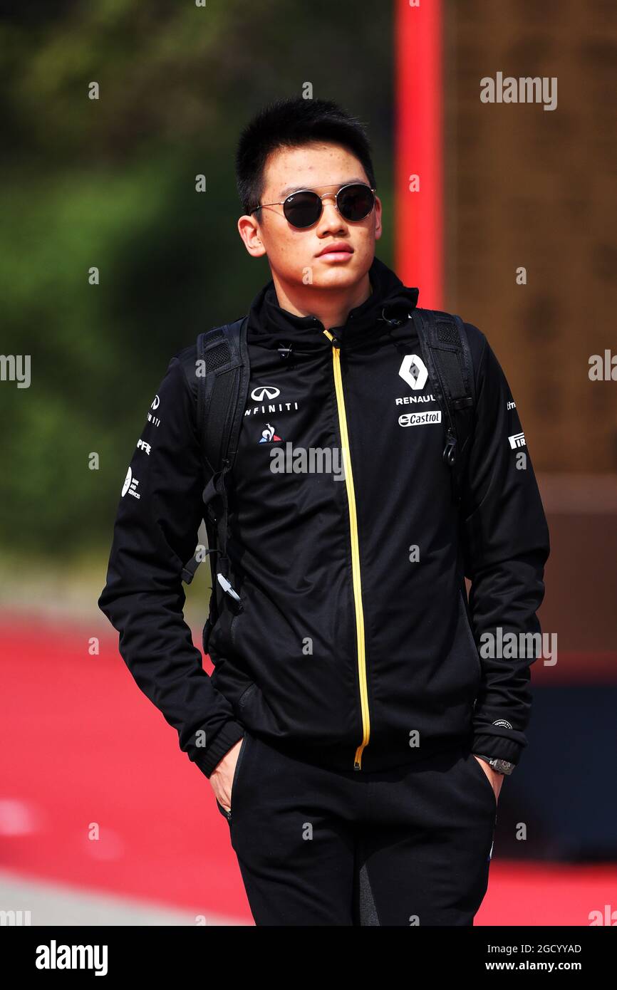 Ye Yifei (CHN) Renault Sport Academy Fahrer. Großer Preis von China, Freitag, 12. April 2019. Shanghai, China. Stockfoto