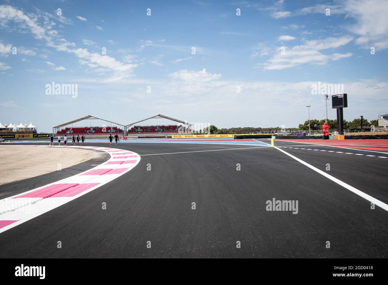 Neue Einfahrt in die Boxengasse. Großer Preis von Frankreich, Donnerstag, 20. Juni 2019. Paul Ricard, Frankreich. Stockfoto