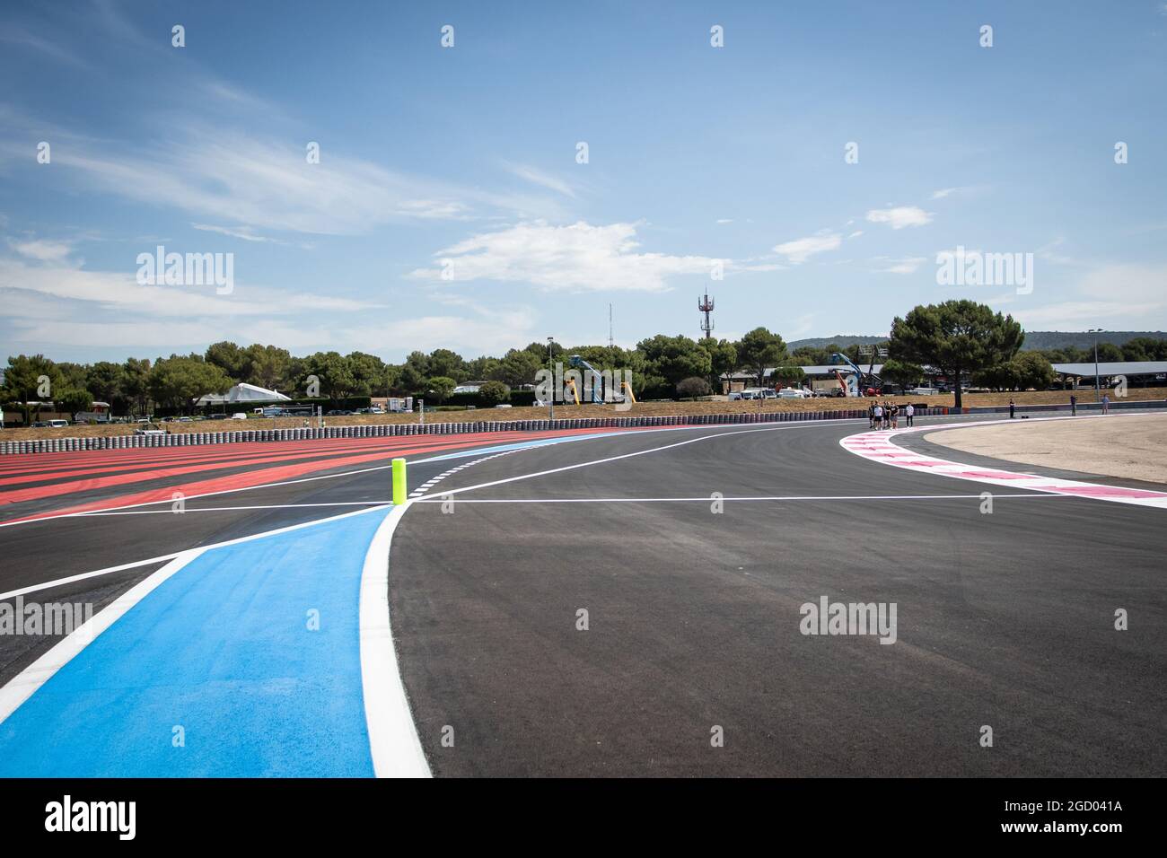 Neue Einfahrt in die Boxengasse. Großer Preis von Frankreich, Donnerstag, 20. Juni 2019. Paul Ricard, Frankreich. Stockfoto