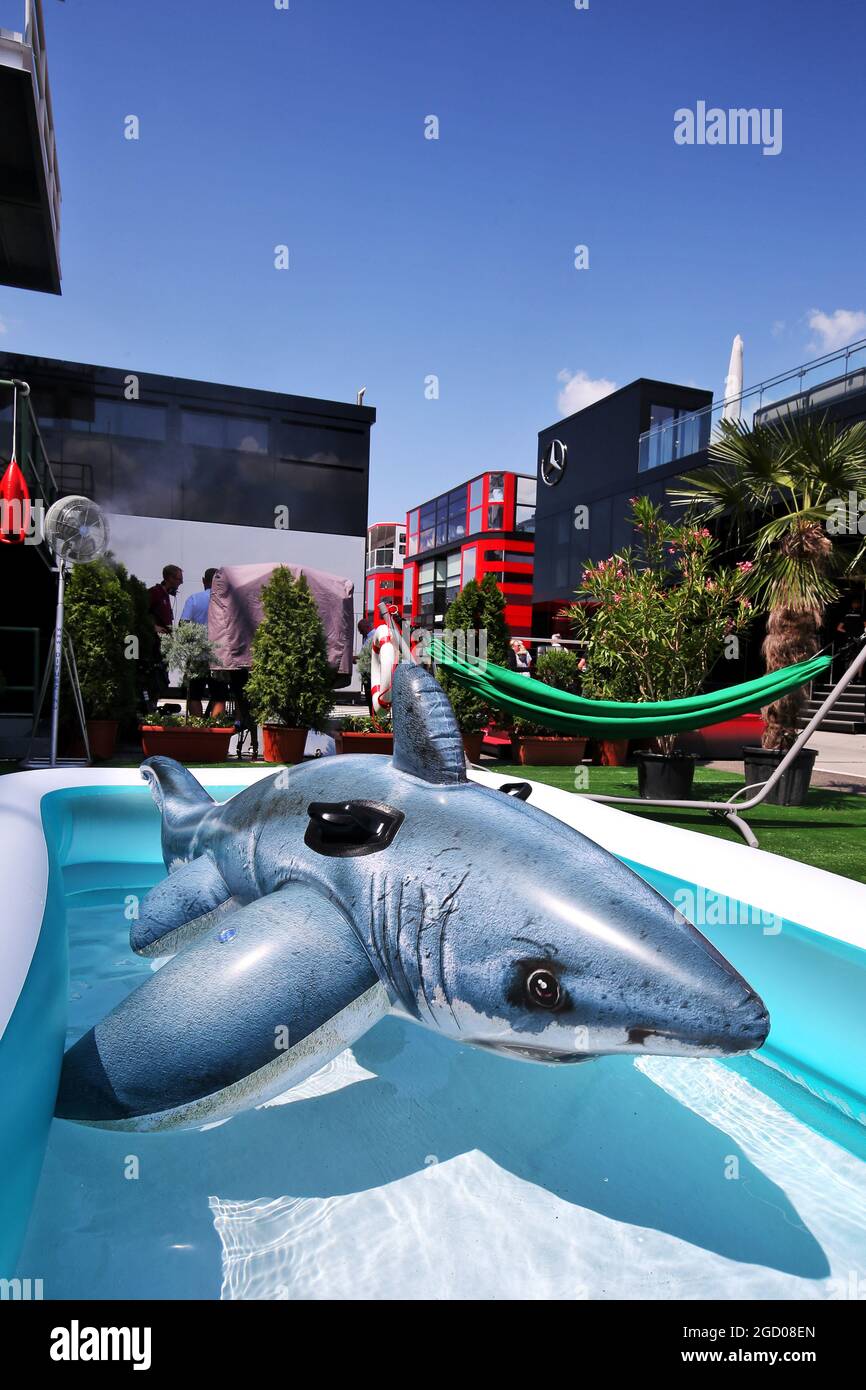 Paddock-Atmosphäre. Großer Preis von Ungarn, Donnerstag, 1. August 2019. Budapest, Ungarn. Stockfoto