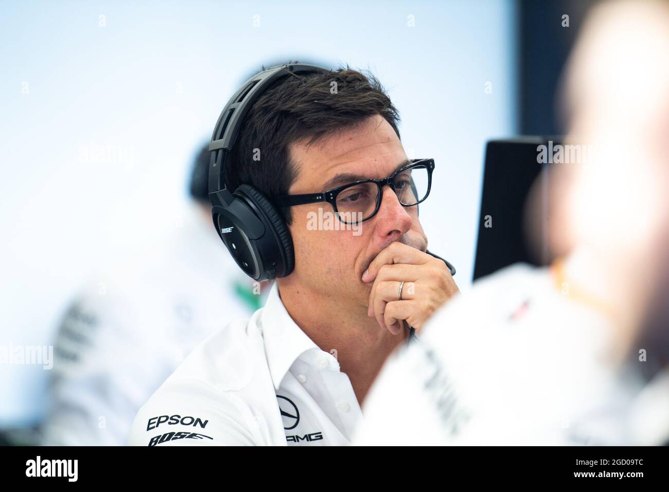Toto Wolff (GER) Mercedes AMG F1 Aktionär und Executive Director. Großer Preis von Belgien, Samstag, 31. August 2019. Spa-Francorchamps, Belgien. Stockfoto