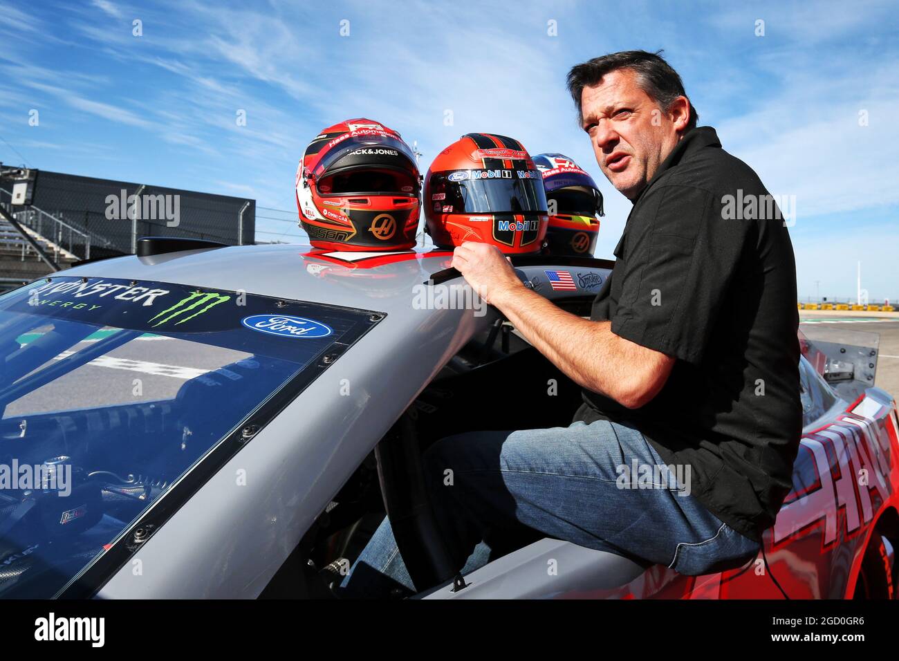 Tony Stewart (USA) - Haas NASDAC. Großer Preis der Vereinigten Staaten, Donnerstag, 31. Oktober 2019. Circuit of the Americas, Austin, Texas, USA. Stockfoto