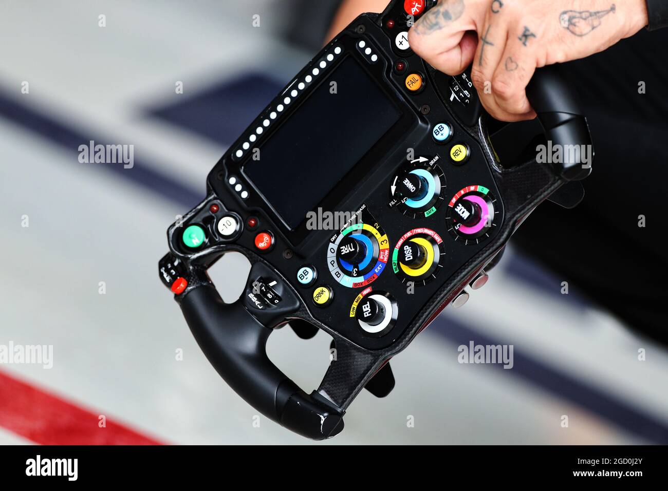 Red Bull Racing Lenkrad. Großer Preis von Brasilien, Freitag, 15. November  2019. Sao Paulo, Brasilien Stockfotografie - Alamy
