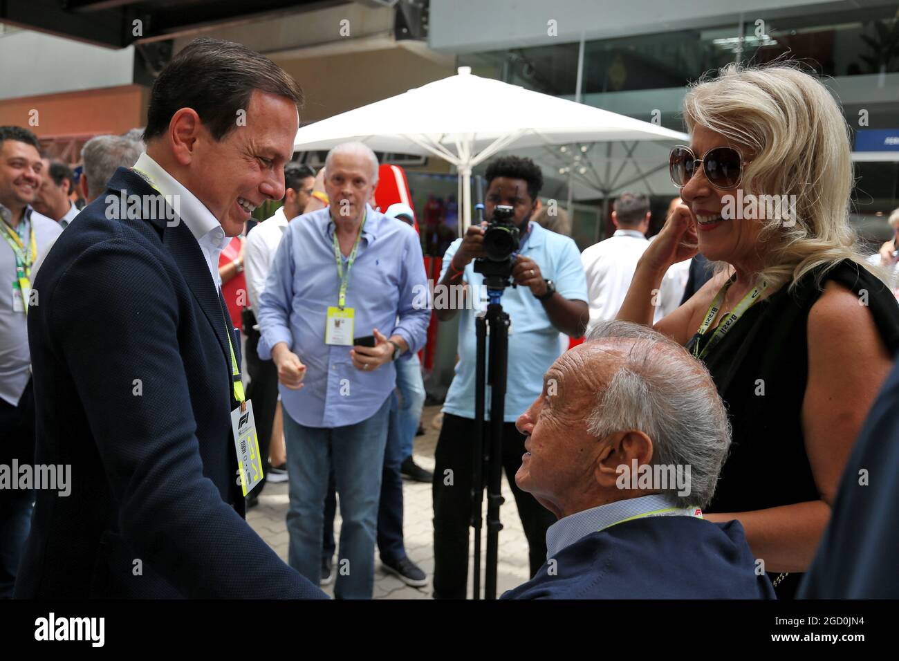 Paddock-Gäste. Großer Preis von Brasilien, Sonntag, 17. November 2019. Sao Paulo, Brasilien. Stockfoto