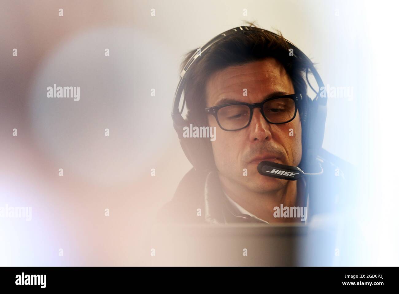 Toto Wolff (GER) Mercedes AMG F1 Aktionär und Executive Director. Formula One Testing, Tag 3, Freitag, 21. Februar 2020. Barcelona, Spanien. Stockfoto