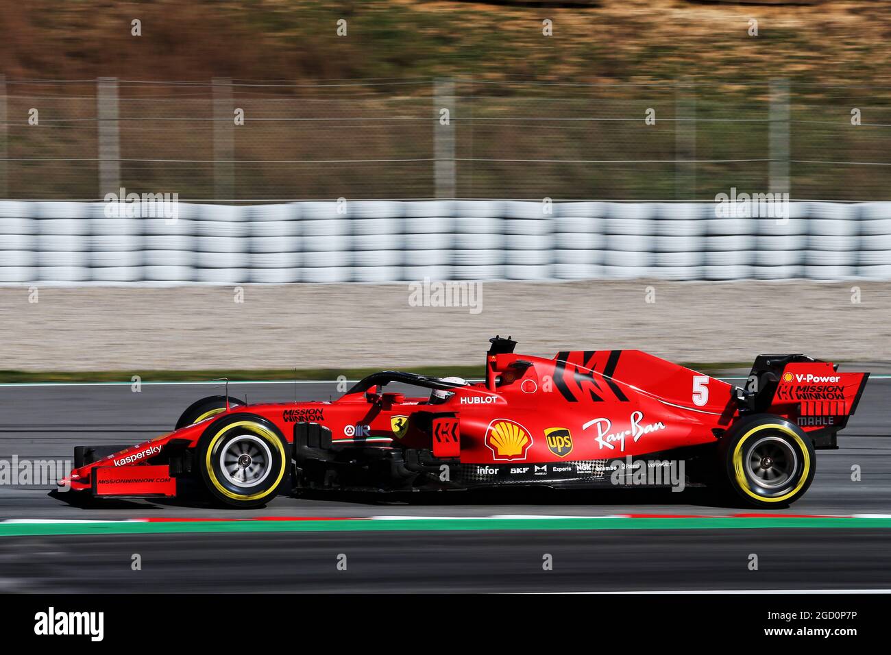 Sebastian Vettel (GER) Ferrari SF1000. Stockfoto