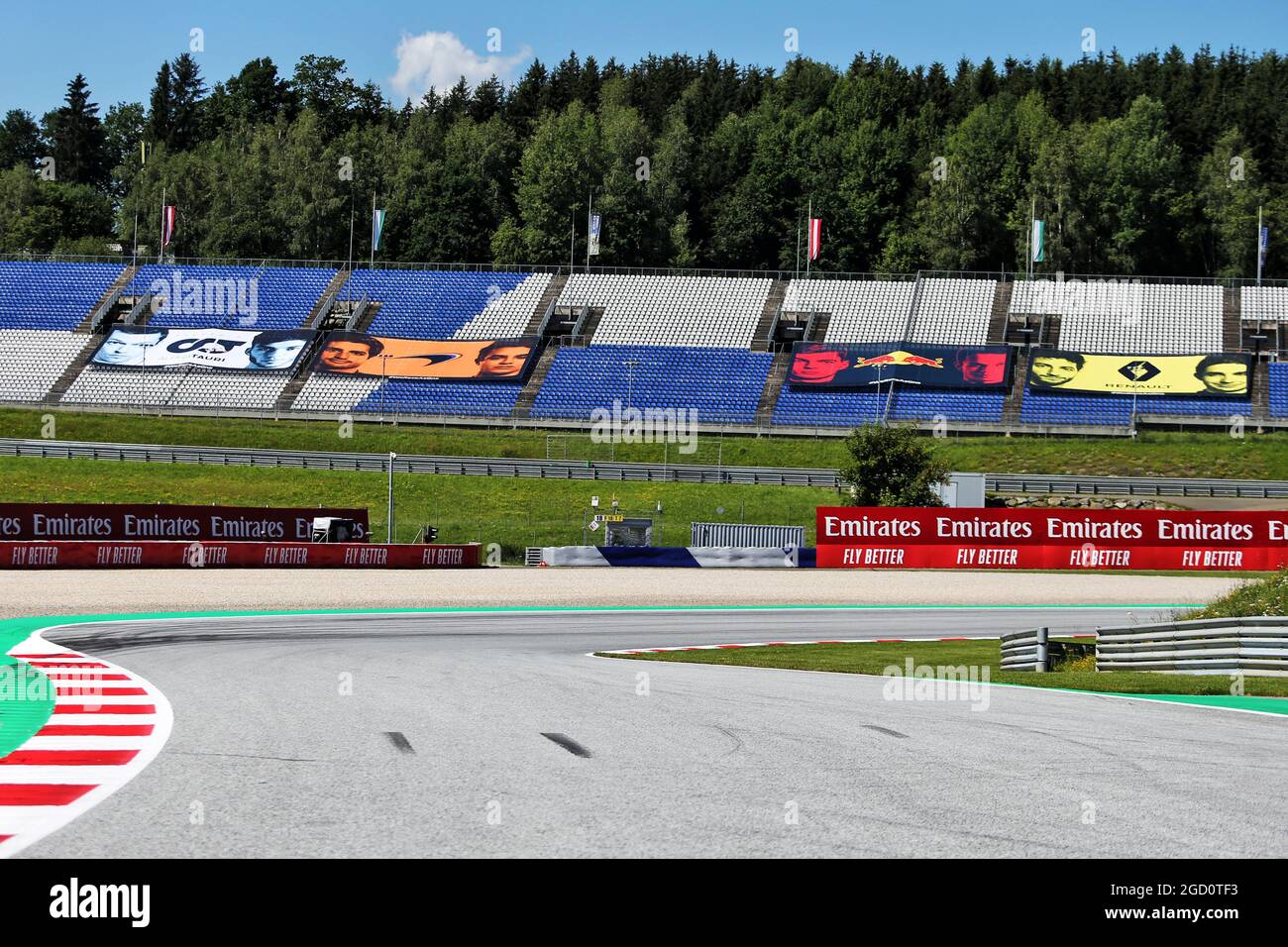 Atmosphäre im Kreislauf. Steiermark Grand Prix, Donnerstag, 9. Juli 2020. Spielberg, Österreich. Stockfoto