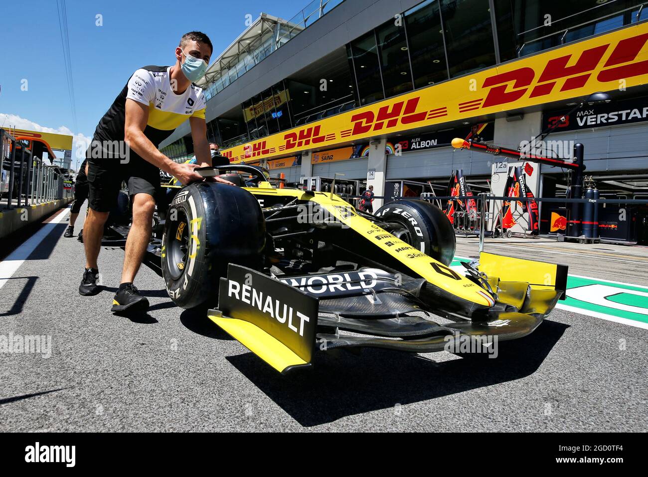 Renault F1 Team RS20. Steiermark Grand Prix, Donnerstag, 9. Juli 2020. Spielberg, Österreich. Stockfoto