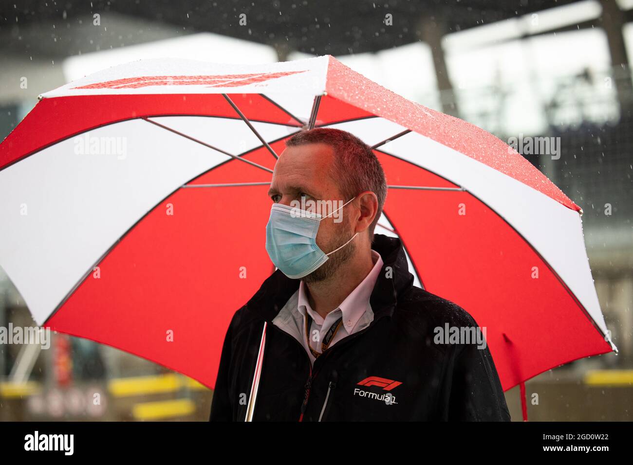 Circuit Atmosphäre - starker Regen fällt in der dritten Trainingseinheit. Steiermark Grand Prix, Samstag, 11. Juli 2020. Spielberg, Österreich. Stockfoto