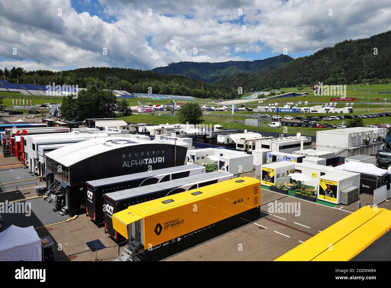 Renault F1 Team - Paddock-Atmosphäre. Steiermark Grand Prix, Sonntag 12. Juli 2020. Spielberg, Österreich. Stockfoto