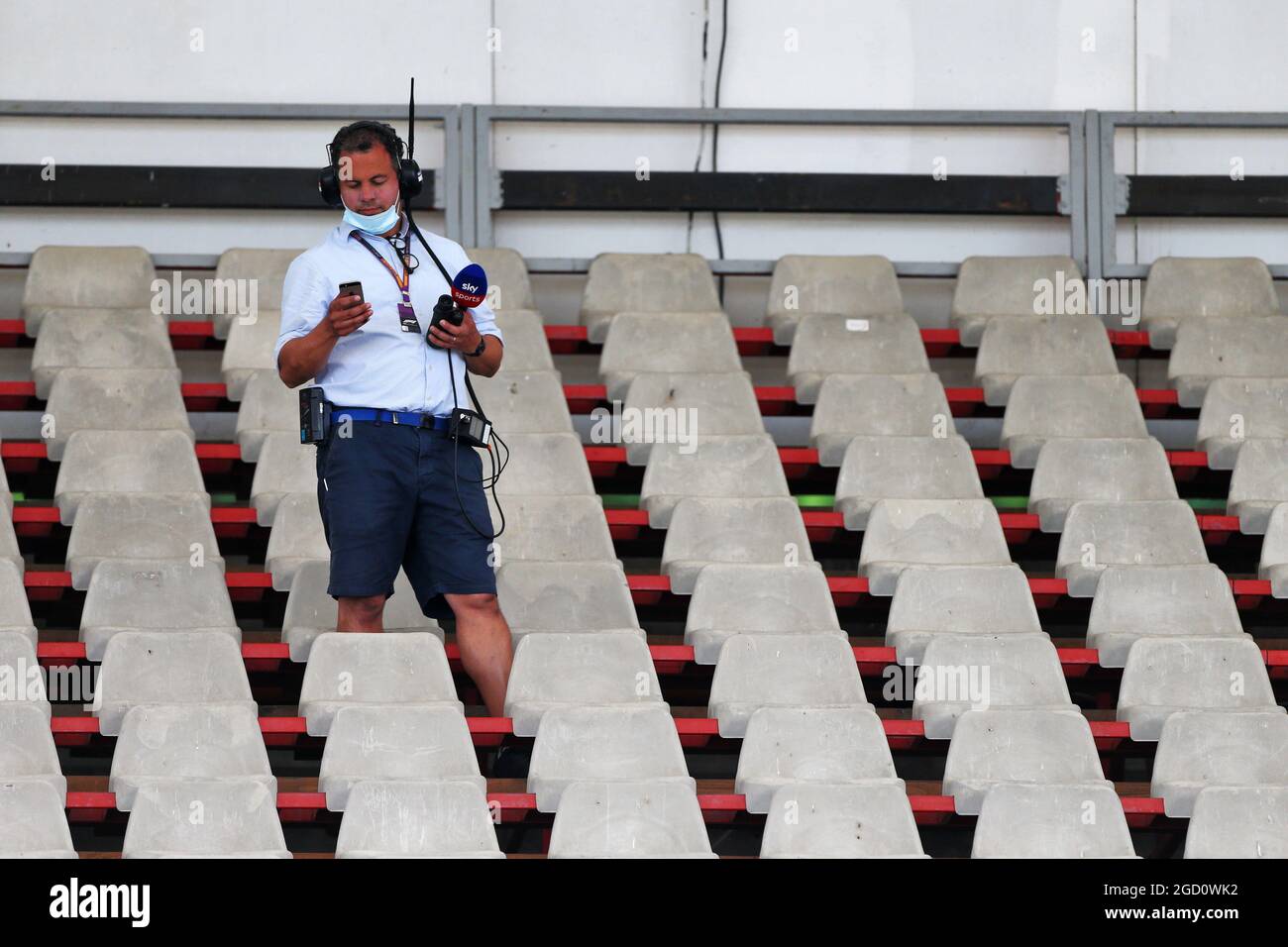 Ted Kravitz (GBR) Sky Sports Pitlane Reporter. Großer Preis von Ungarn, Freitag, 17. Juli 2020. Budapest, Ungarn. Stockfoto