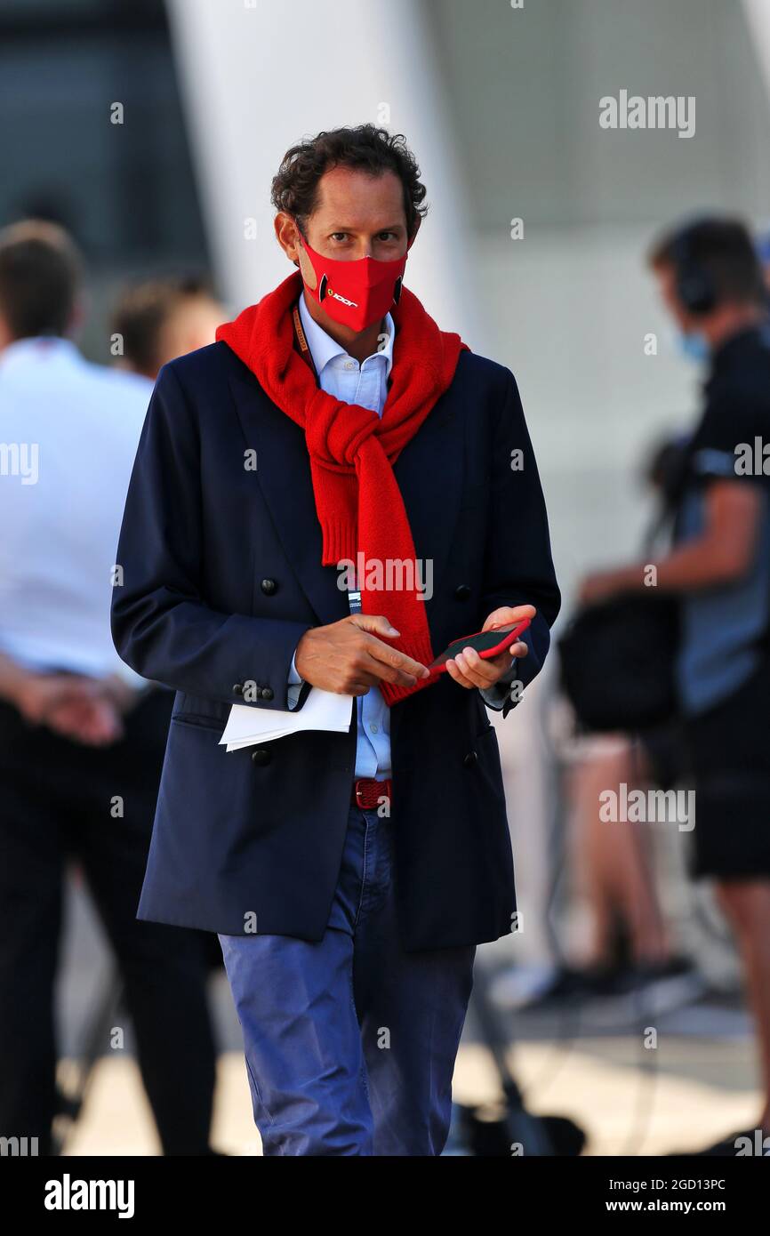 John Elkann (ITA) FIAT Chrysler Automobiles Chairman. Großer Preis der Toskana, Sonntag, 13. September 2020. Mugello Italien. Stockfoto