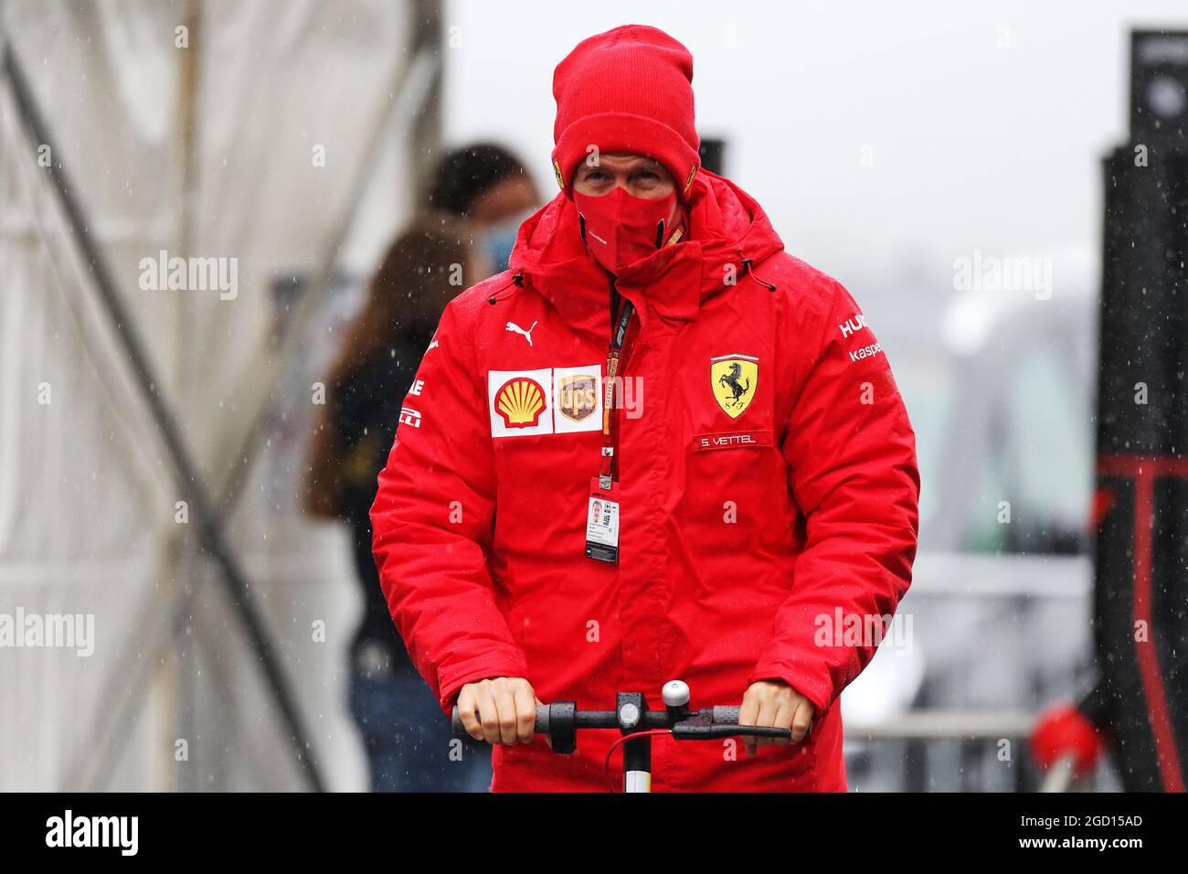 Sebastian Vettel (GER) Ferrari. Großer Preis der Eifel, Freitag, 9. Oktober 2020. Nurbugring, Deutschland. Stockfoto