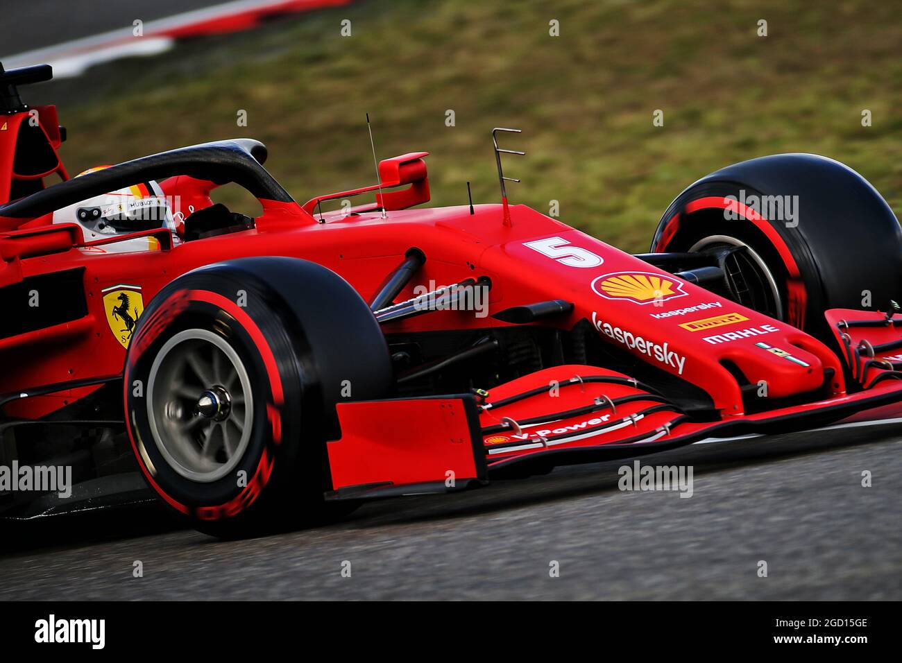 Sebastian Vettel (GER) Ferrari SF1000. Stockfoto