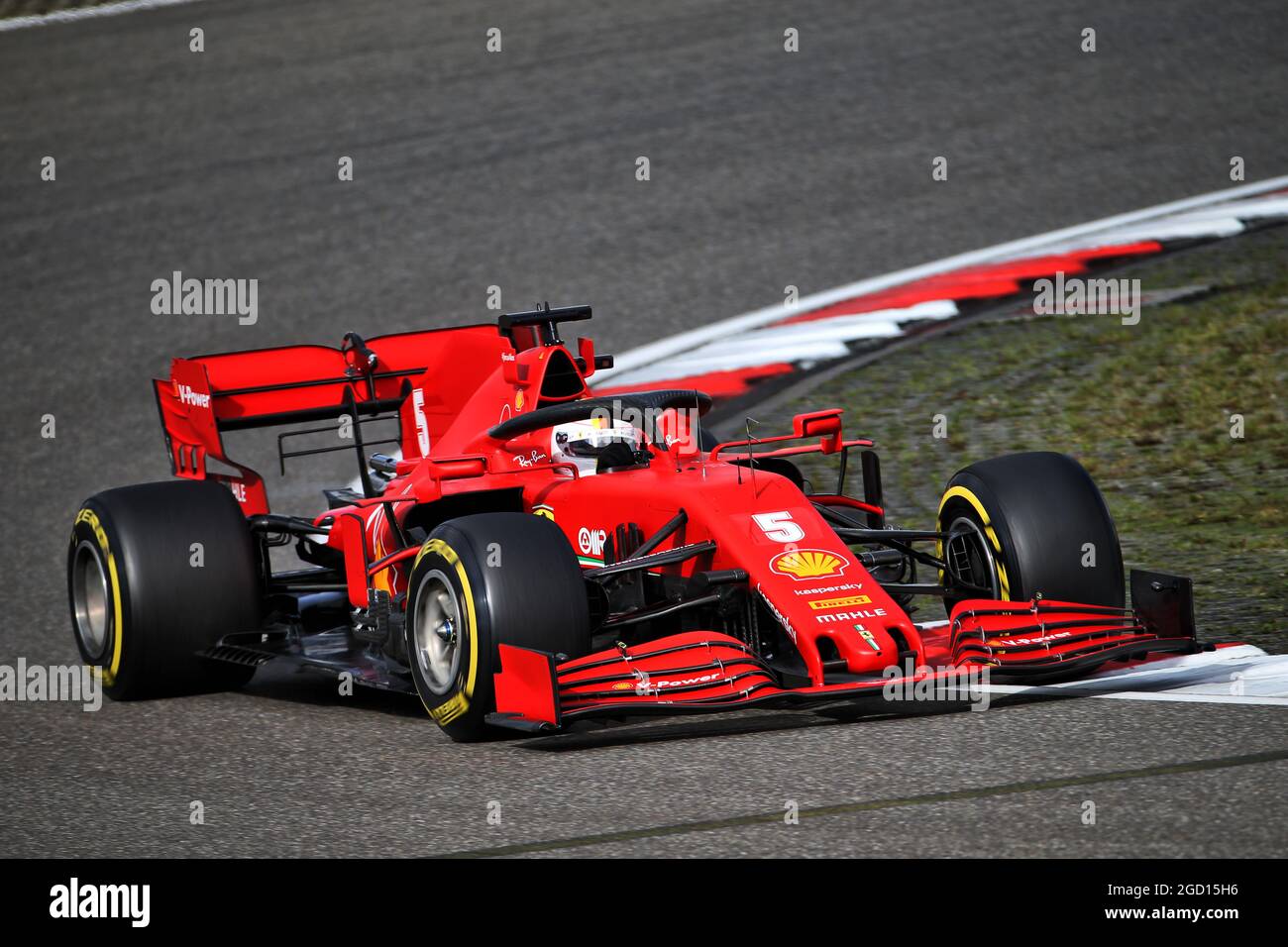 Sebastian Vettel (GER) Ferrari SF1000. Stockfoto