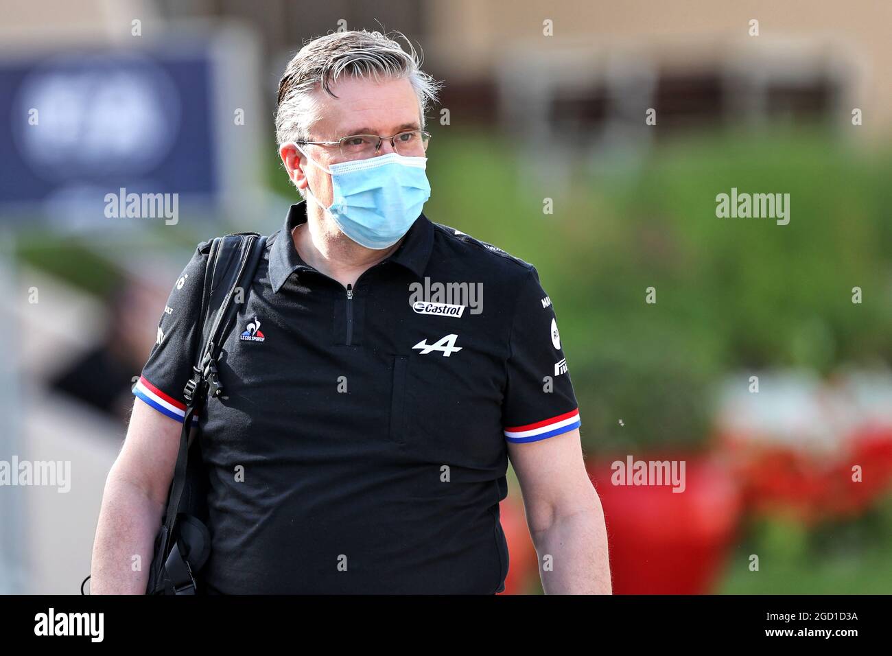 Pat Fry (GBR) Alpine F1 Team Technical Director (Chassis). Formula One Testing, Freitag, 12. März 2021. Sakhir, Bahrain. Stockfoto