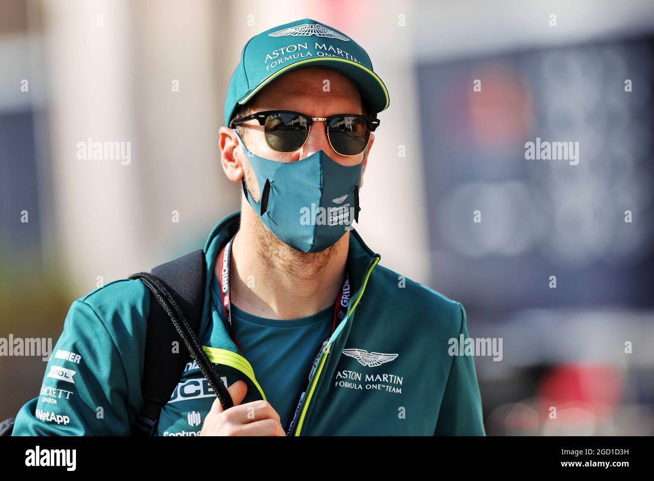 Sebastian Vettel (GER) Ferrari. Formula One Testing, Freitag, 12. März 2021. Sakhir, Bahrain. Stockfoto