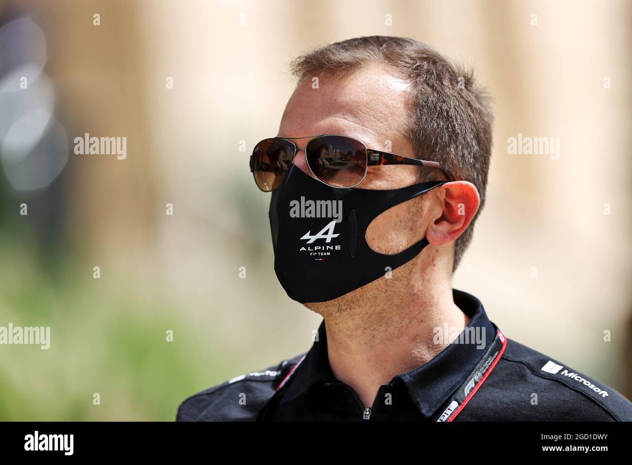 Laurent Rossi (FRA) Alpine Chief Executive Officer. Großer Preis von Bahrain, Donnerstag, 25. März 2021. Sakhir, Bahrain. Stockfoto