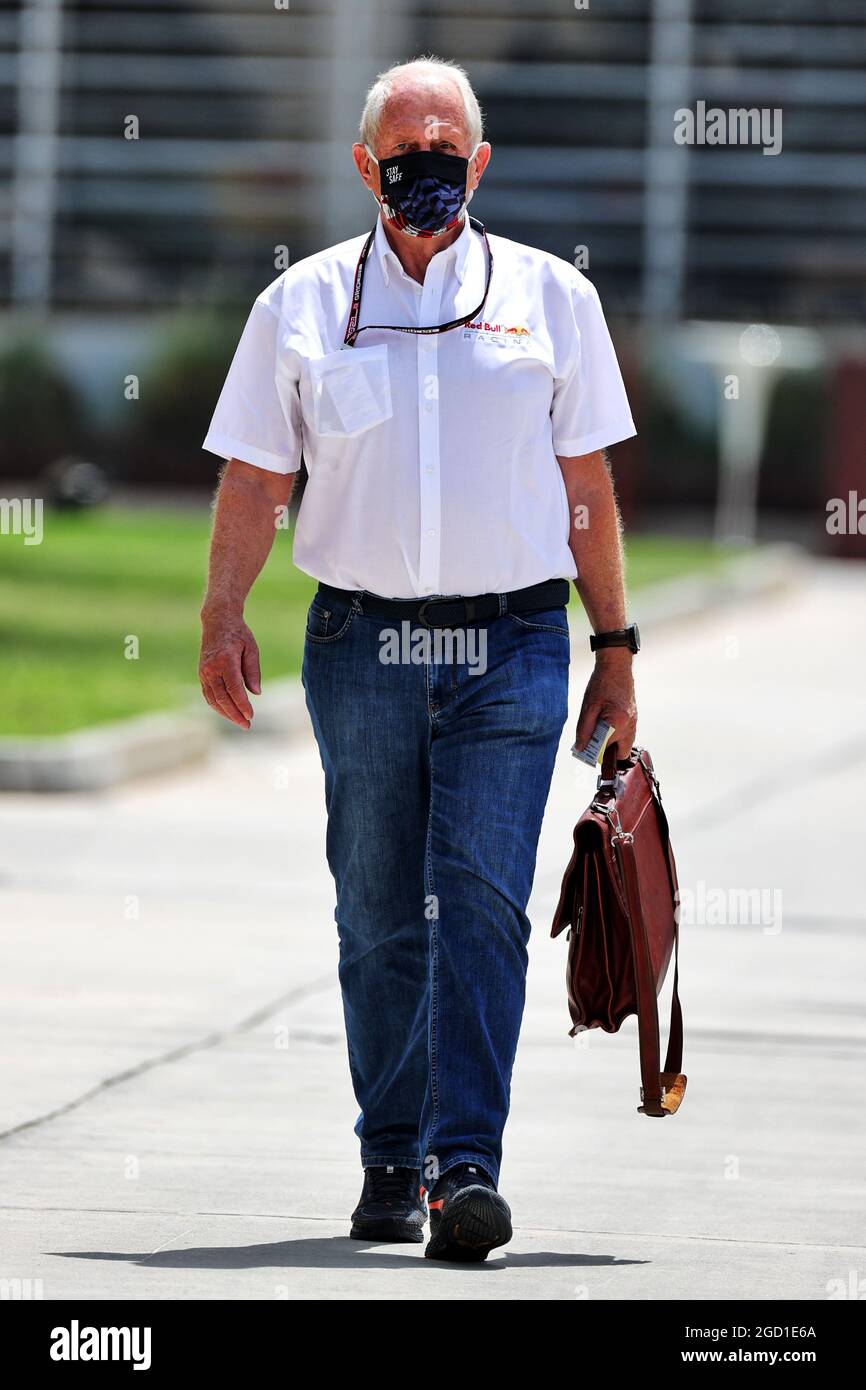 Dr. Helmut Marko (AUT) Red Bull Motorsport Consultant. Großer Preis von Bahrain, Freitag, 26. März 2021. Sakhir, Bahrain. Stockfoto