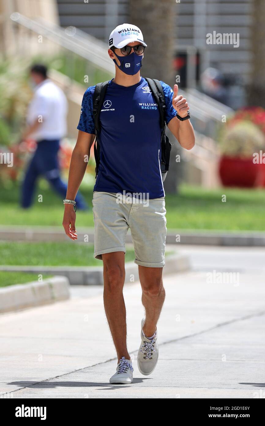 George Russell (GBR) Williams Racing. Großer Preis von Bahrain, Freitag, 26th. März 2021. Sakhir, Bahrain. Stockfoto