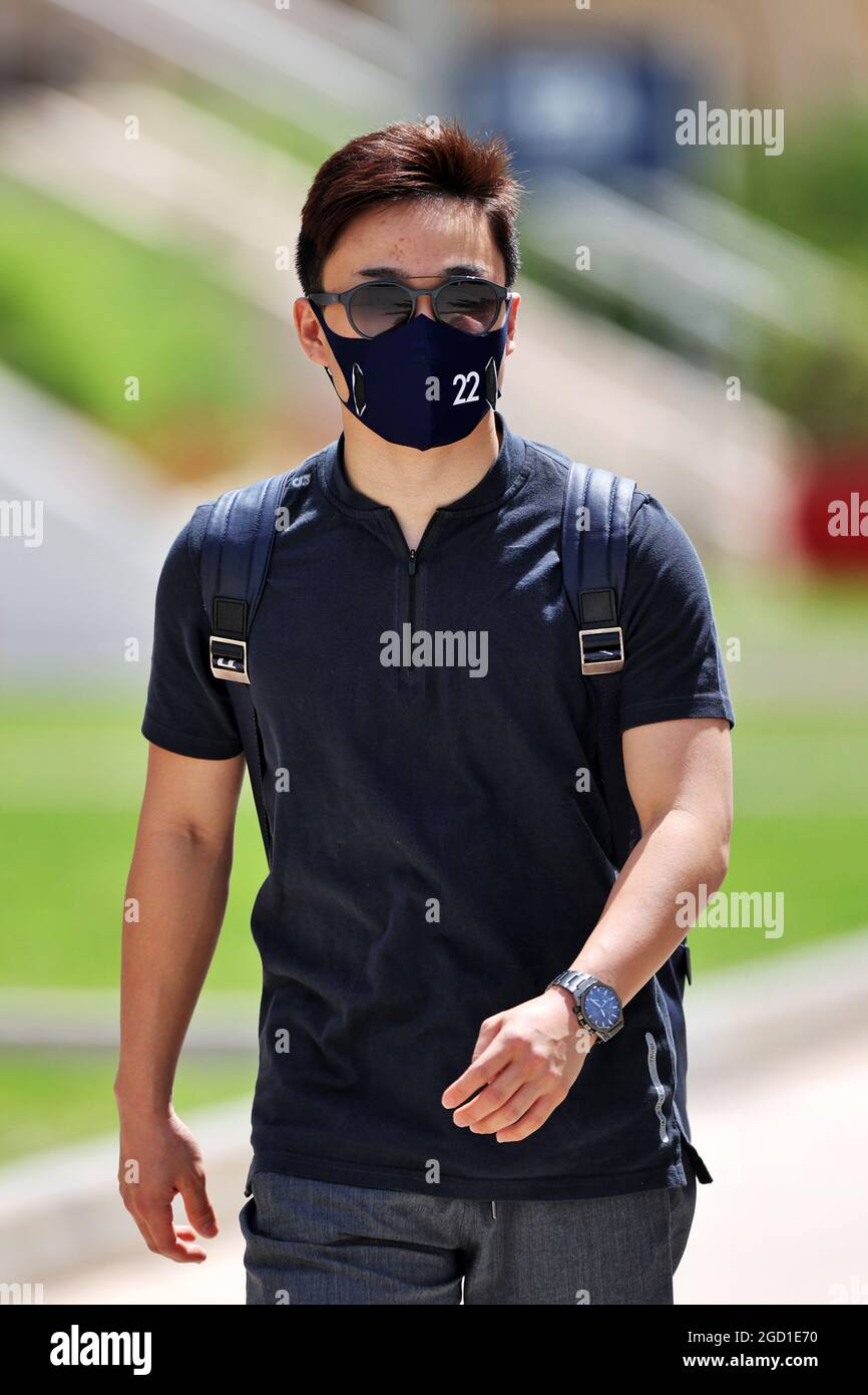 Yuki Tsunoda (JPN) AlphaTauri. Großer Preis von Bahrain, Freitag, 26. März 2021. Sakhir, Bahrain. Stockfoto