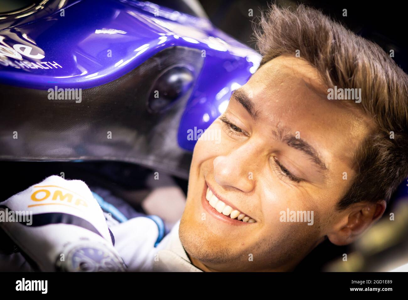 George Russell (GBR) Williams Racing FW43B. Großer Preis von Bahrain, Freitag, 26th. März 2021. Sakhir, Bahrain. Stockfoto