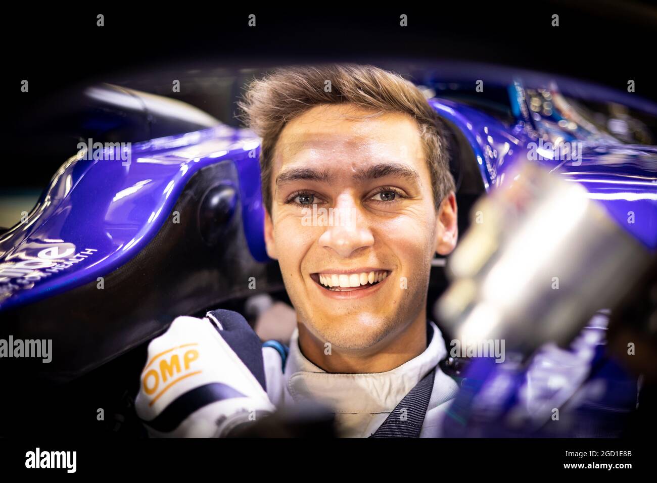 George Russell (GBR) Williams Racing FW43B. Großer Preis von Bahrain, Freitag, 26th. März 2021. Sakhir, Bahrain. Stockfoto