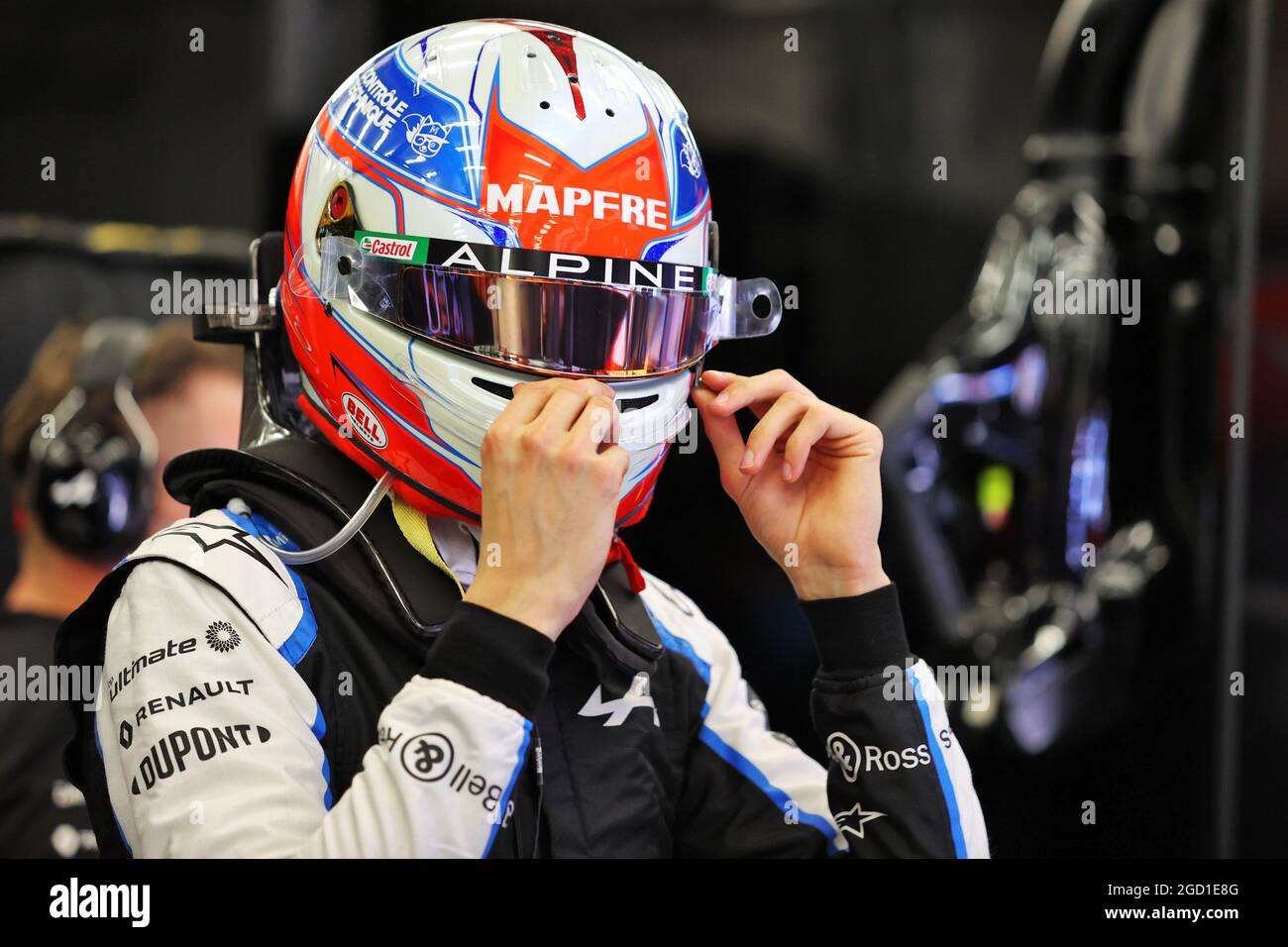 Esteban Ocon (FRA) Alpine F1 Team. Großer Preis von Bahrain, Freitag, 26th. März 2021. Sakhir, Bahrain. Stockfoto