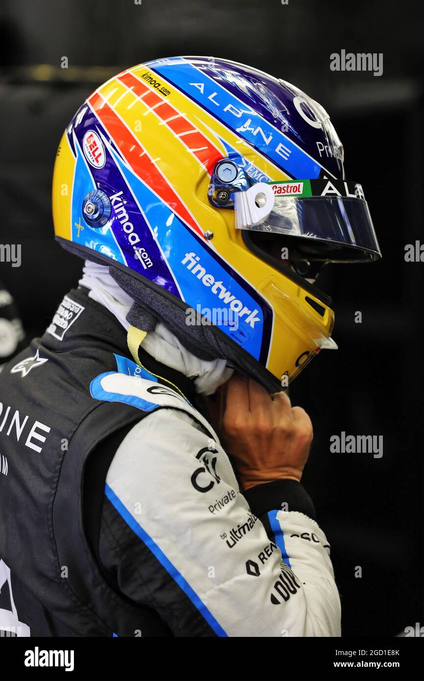 Fernando Alonso (ESP) Alpine F1 Team. Großer Preis von Bahrain, Freitag, 26th. März 2021. Sakhir, Bahrain. Stockfoto