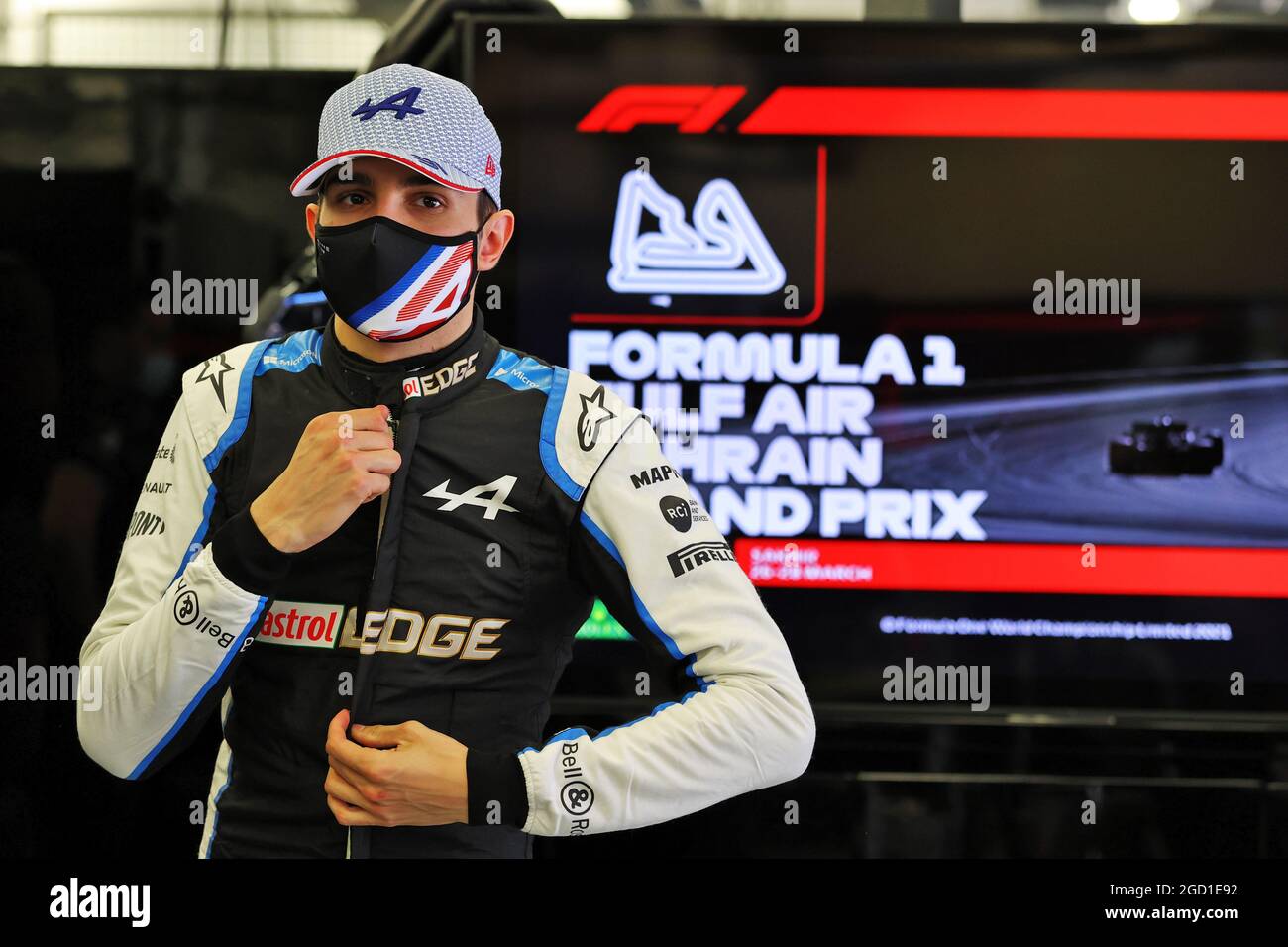 Esteban Ocon (FRA) Alpine F1 Team. Großer Preis von Bahrain, Freitag, 26th. März 2021. Sakhir, Bahrain. Stockfoto