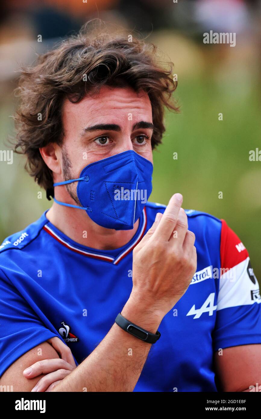 Fernando Alonso (ESP) Alpine F1 Team. Großer Preis von Bahrain, Freitag, 26th. März 2021. Sakhir, Bahrain. Stockfoto