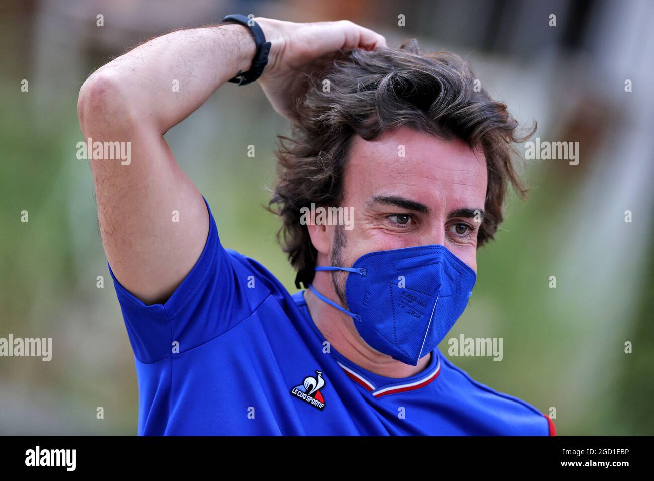 Fernando Alonso (ESP) Alpine F1 Team. Großer Preis von Bahrain, Freitag, 26th. März 2021. Sakhir, Bahrain. Stockfoto