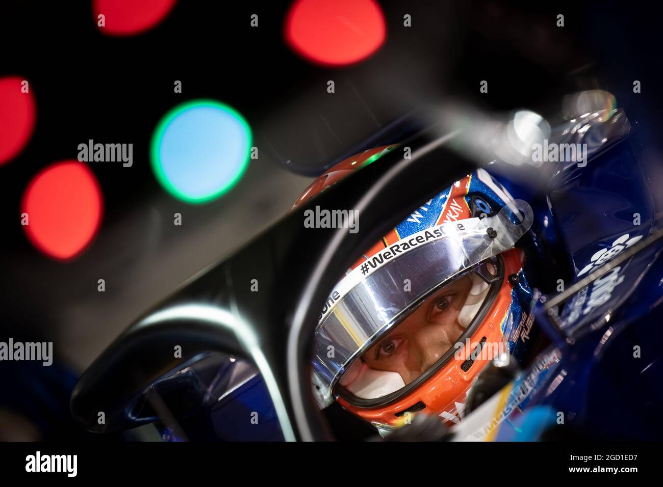 George Russell (GBR) Williams Racing FW43B. Großer Preis von Bahrain, Freitag, 26th. März 2021. Sakhir, Bahrain. Stockfoto