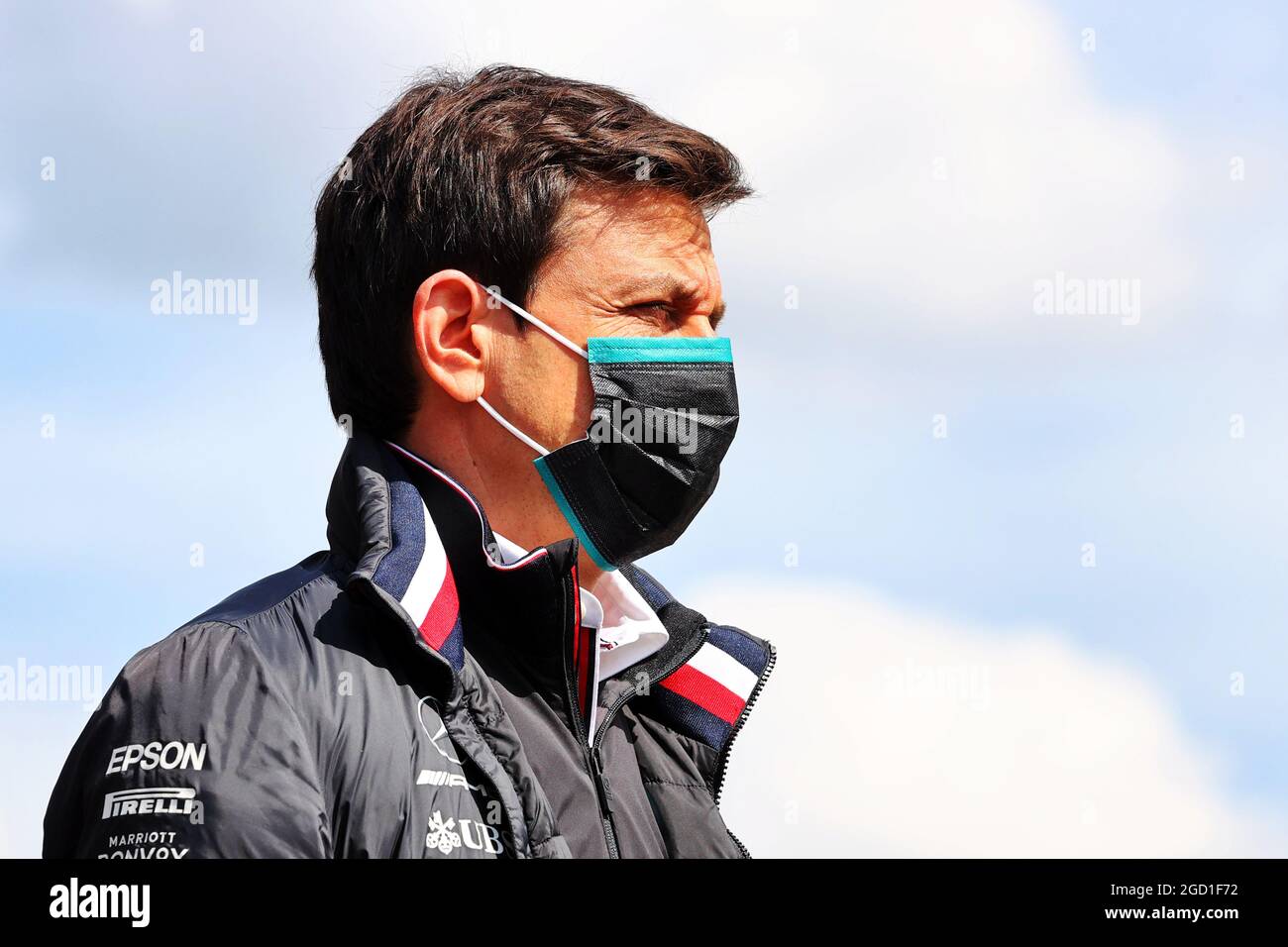 Toto Wolff (GER) Mercedes AMG F1 Aktionär und Executive Director. Emilia Romagna Grand Prix, Freitag, 16. April 2021. Imola, Italien. Stockfoto