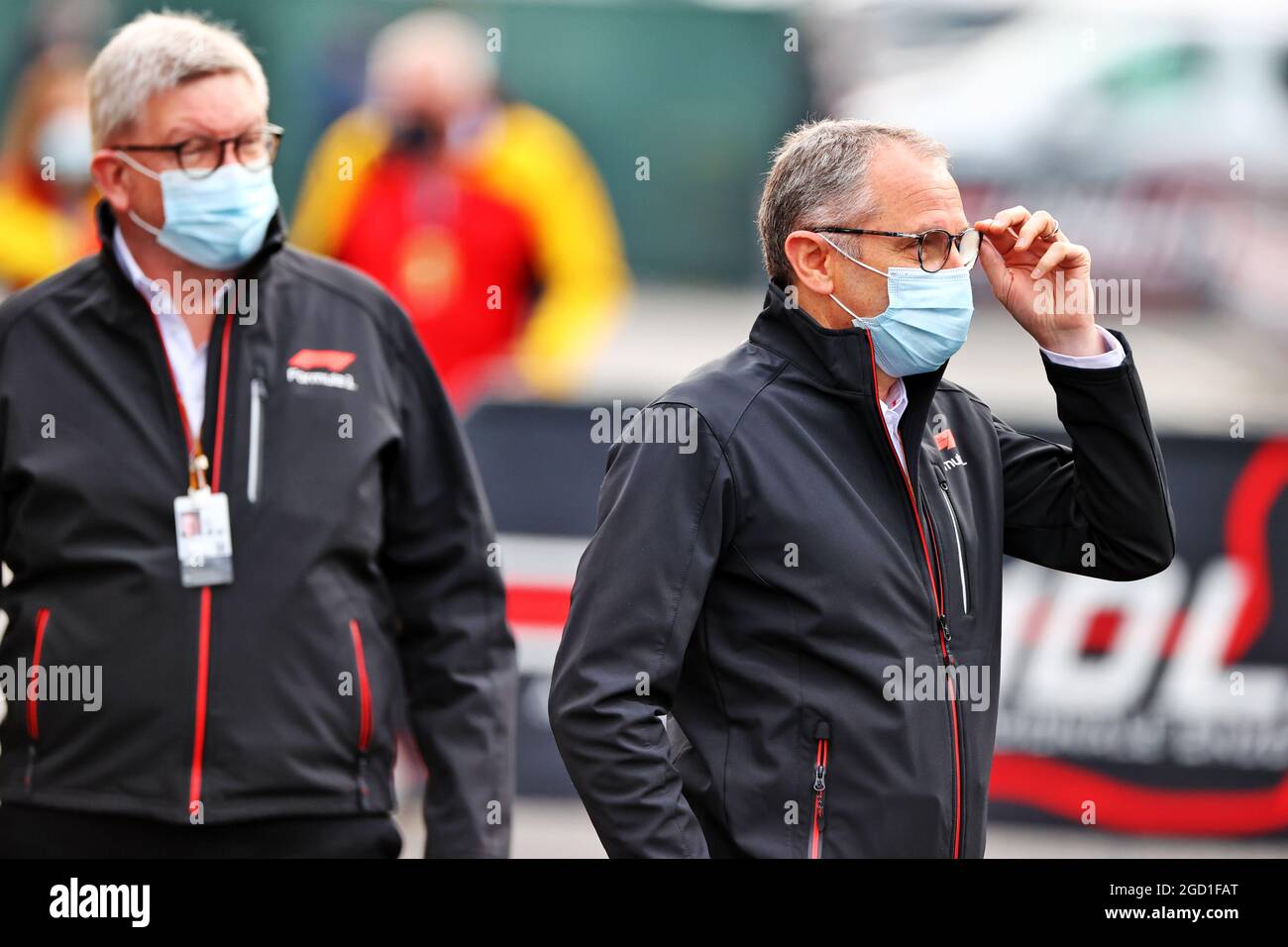 Stefano Domenicali (ITA) Formel-1-Präsident und CEO. Großer Preis der Emilia Romagna, Samstag, 17. April 2021. Imola, Italien. Stockfoto