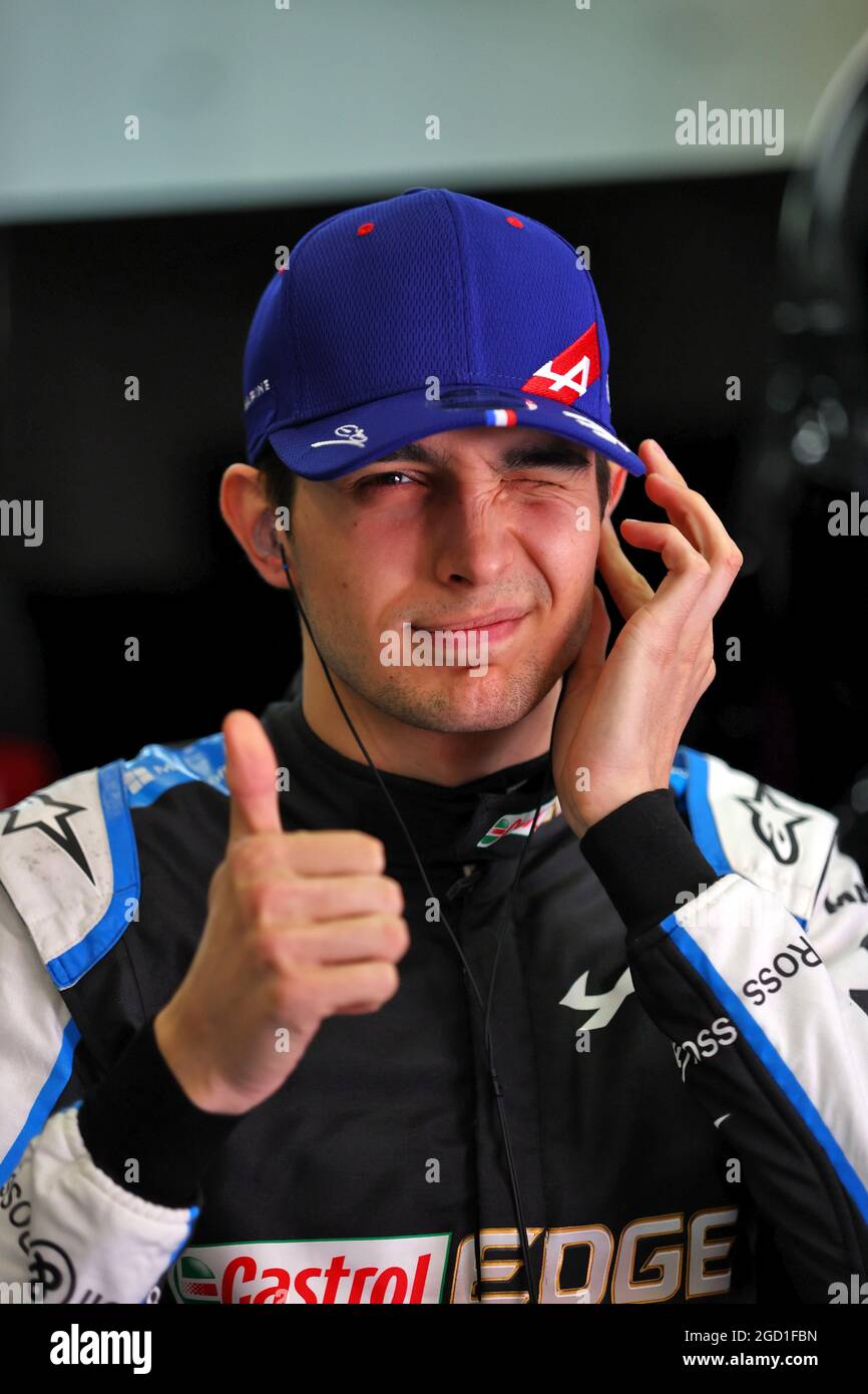 Esteban Ocon (FRA) Alpine F1 Team. Großer Preis der Emilia Romagna, Samstag, 17. April 2021. Imola, Italien. Stockfoto