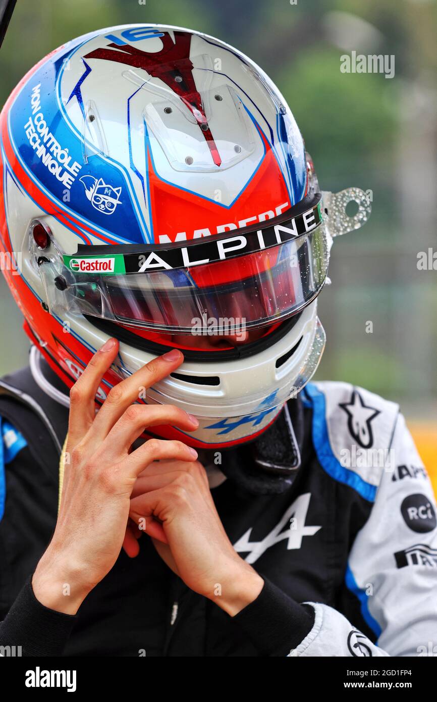 Esteban Ocon (FRA) Alpine F1 Team. Großer Preis der Emilia Romagna, Sonntag, 18. April 2021. Imola, Italien. Stockfoto