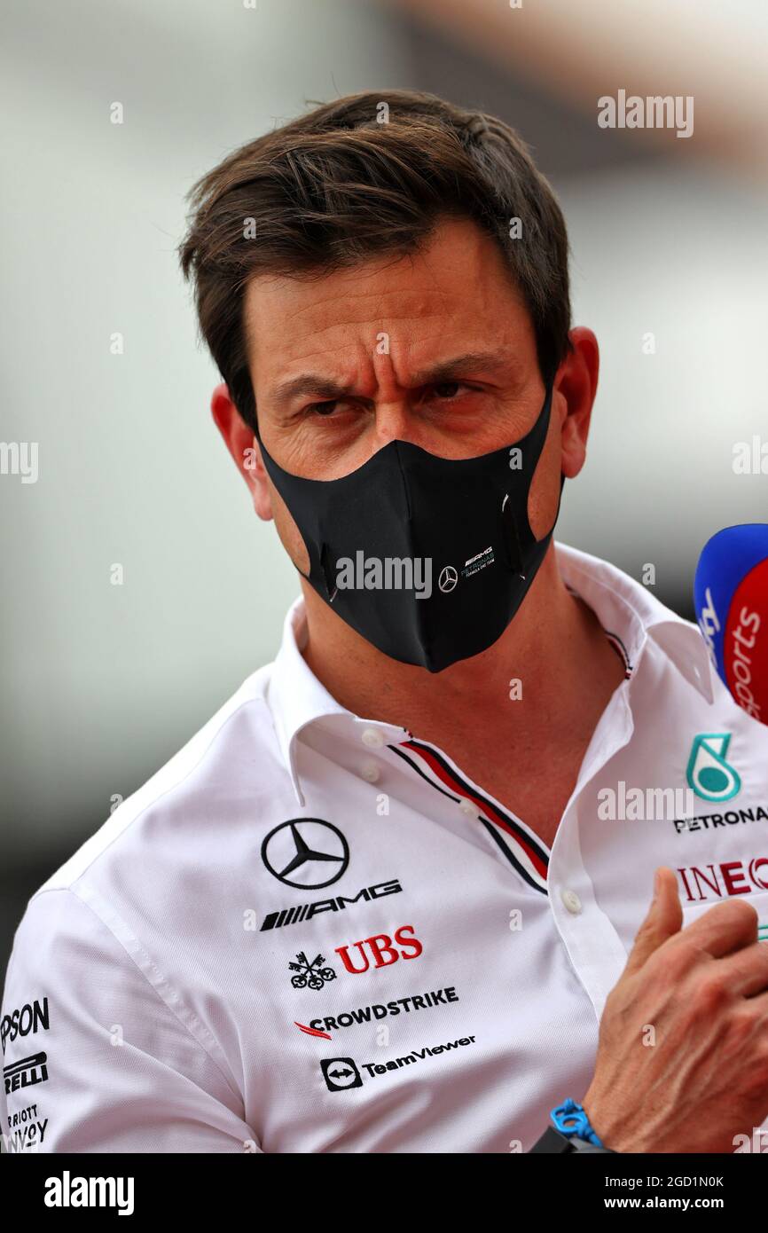 Toto Wolff (GER) Mercedes AMG F1 Aktionär und Executive Director. Großer Preis von Frankreich, Samstag, 19. Juni 2021. Paul Ricard, Frankreich. Stockfoto