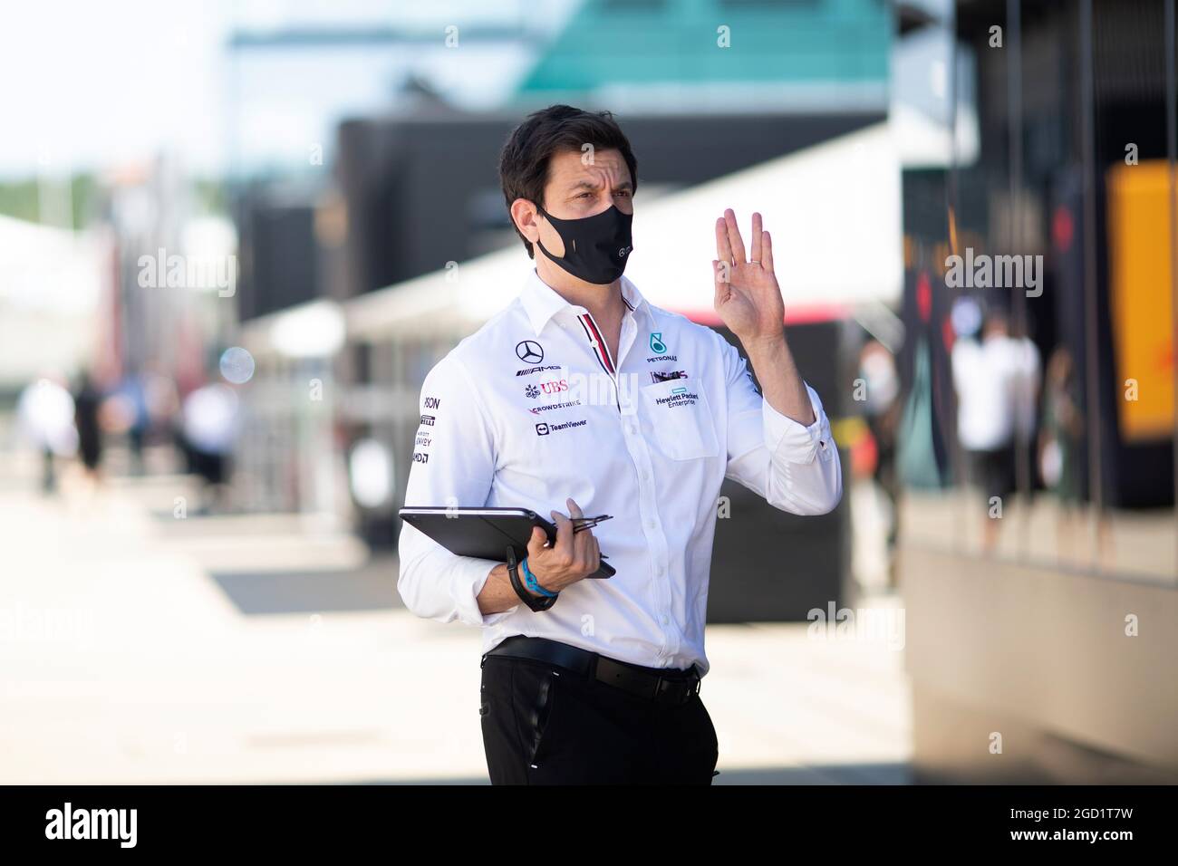 Toto Wolff (GER) Mercedes AMG F1 Aktionär und Executive Director. Großer Preis von Großbritannien, Sonntag, 18. Juli 2021. Silverstone, England. Stockfoto