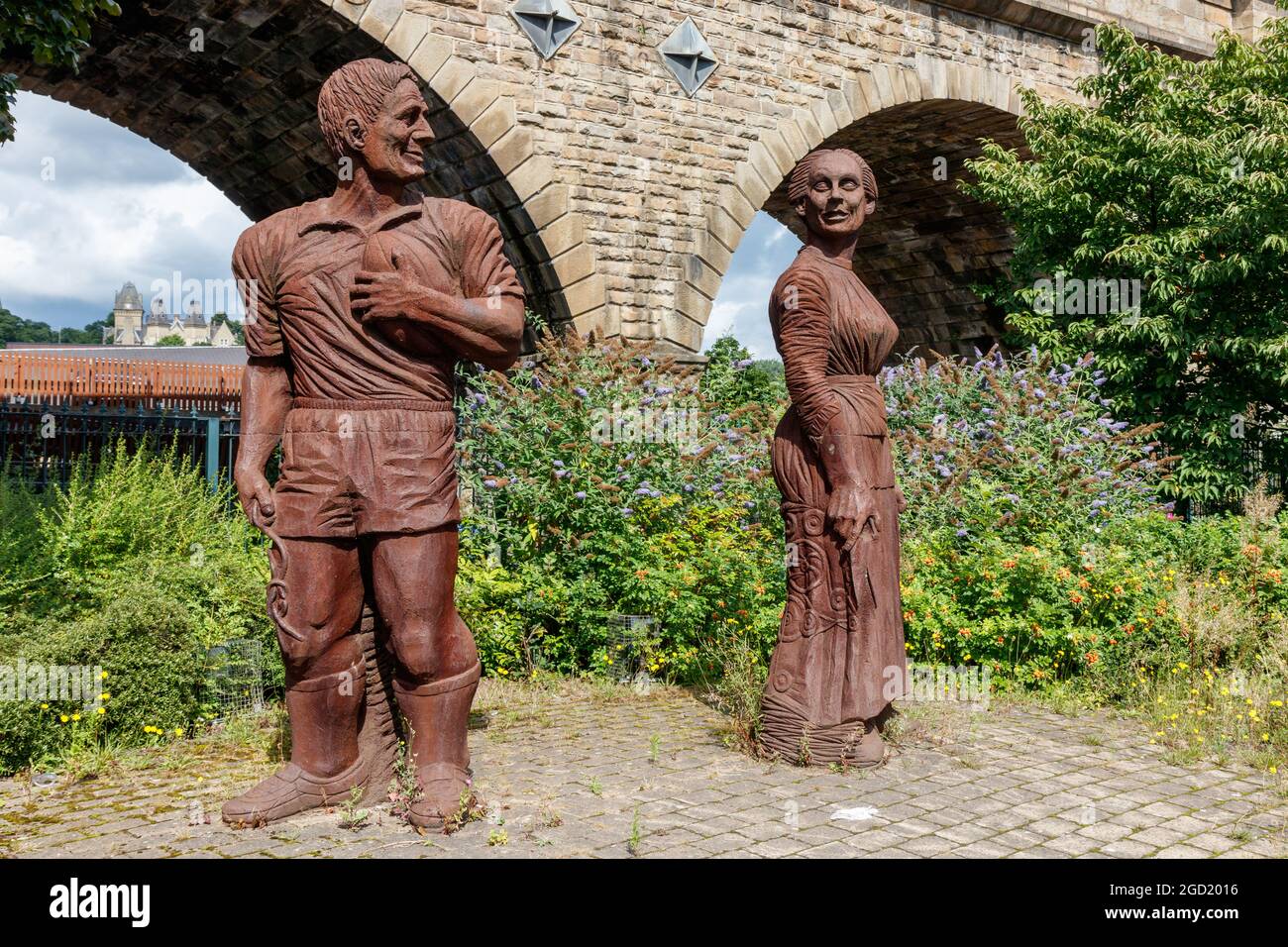 Flirtet mit der Vergangenheit Dewsbury im August 2021 Stockfoto