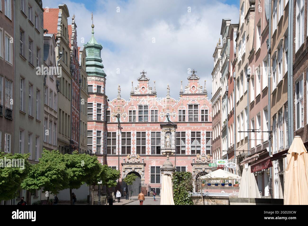 Die niederländische Manierin Wielka Zbrojownia (die große Waffenkammer) wurde im XVII. Von Anthonis van Obbergen in der Hauptstadt im historischen Zentrum von Danzig, Polen, erbaut. Mai 14 Stockfoto