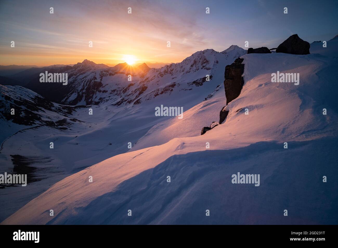 Geographie / Reisen, Österreich, Tirol, lange Pfaffennieder, Stubaier Alpen, ADDITIONAL-RIGHTS-CLEARANCE-INFO-NOT-AVAILABLE Stockfoto