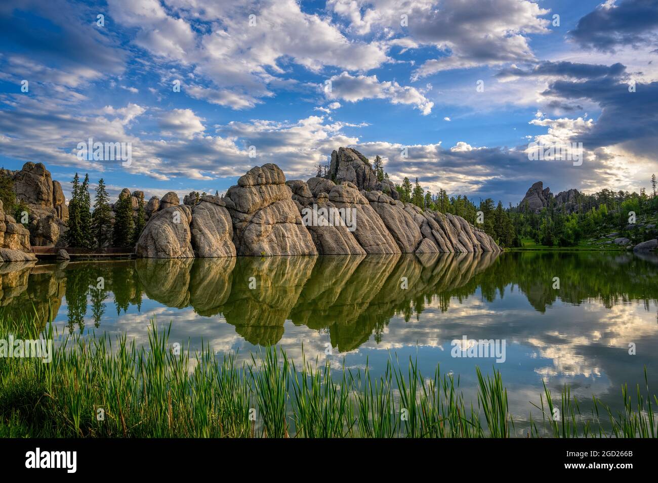 Sylvan Lake, Custer State Park, in den Black Hills von South Dakota. Stockfoto