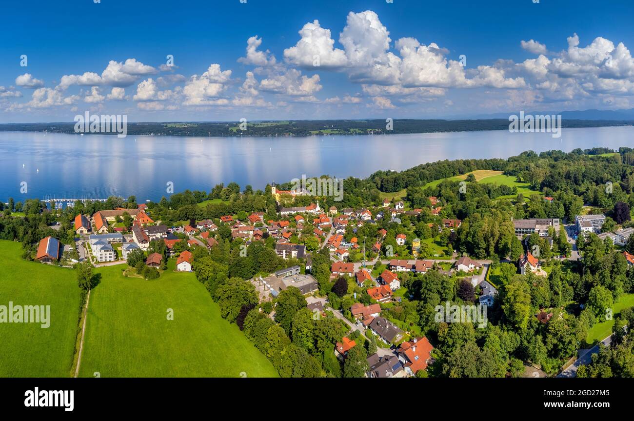 Bernried am Starnberger See, Fuenfseenland, Oberbayern, Bayern, Deutschland, Europa Stockfoto