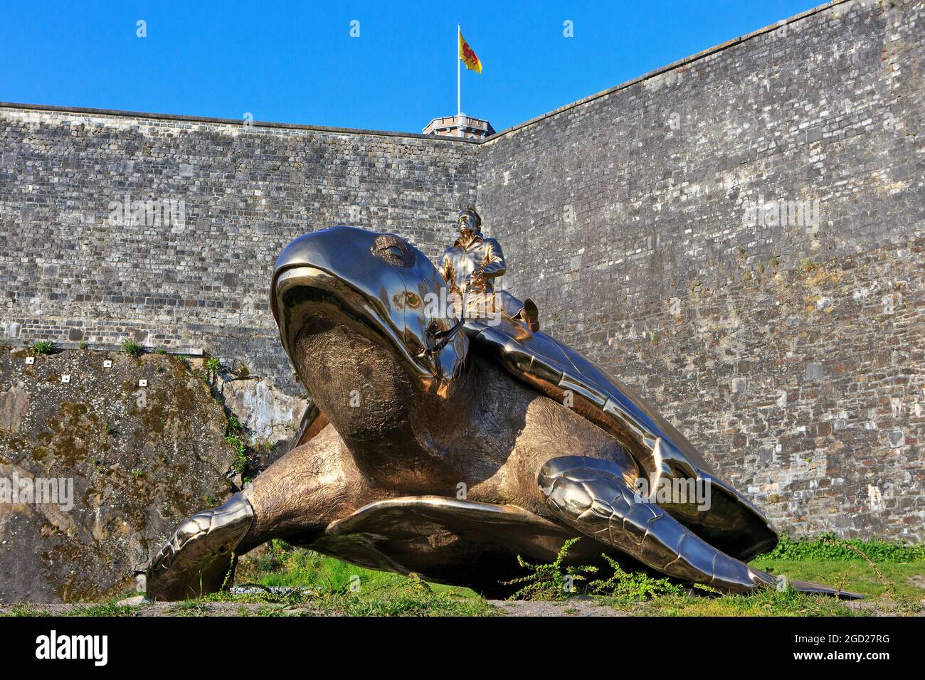 Auf der Suche nach Utopia (2015) des belgischen Künstlers Jan Fabre (1958-) in der Zitadelle in Namur, Belgien Stockfoto