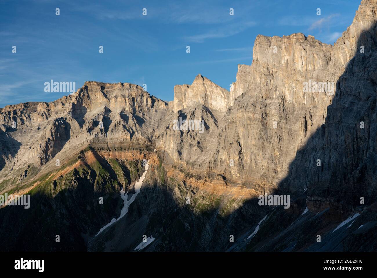 Geographie / Reisen, Schweiz, Bifertenfirn (Peak), Glarner Alpen, ZUSÄTZLICHE-RIGHTS-CLEARANCE-INFO-NOT-AVAILABLE Stockfoto