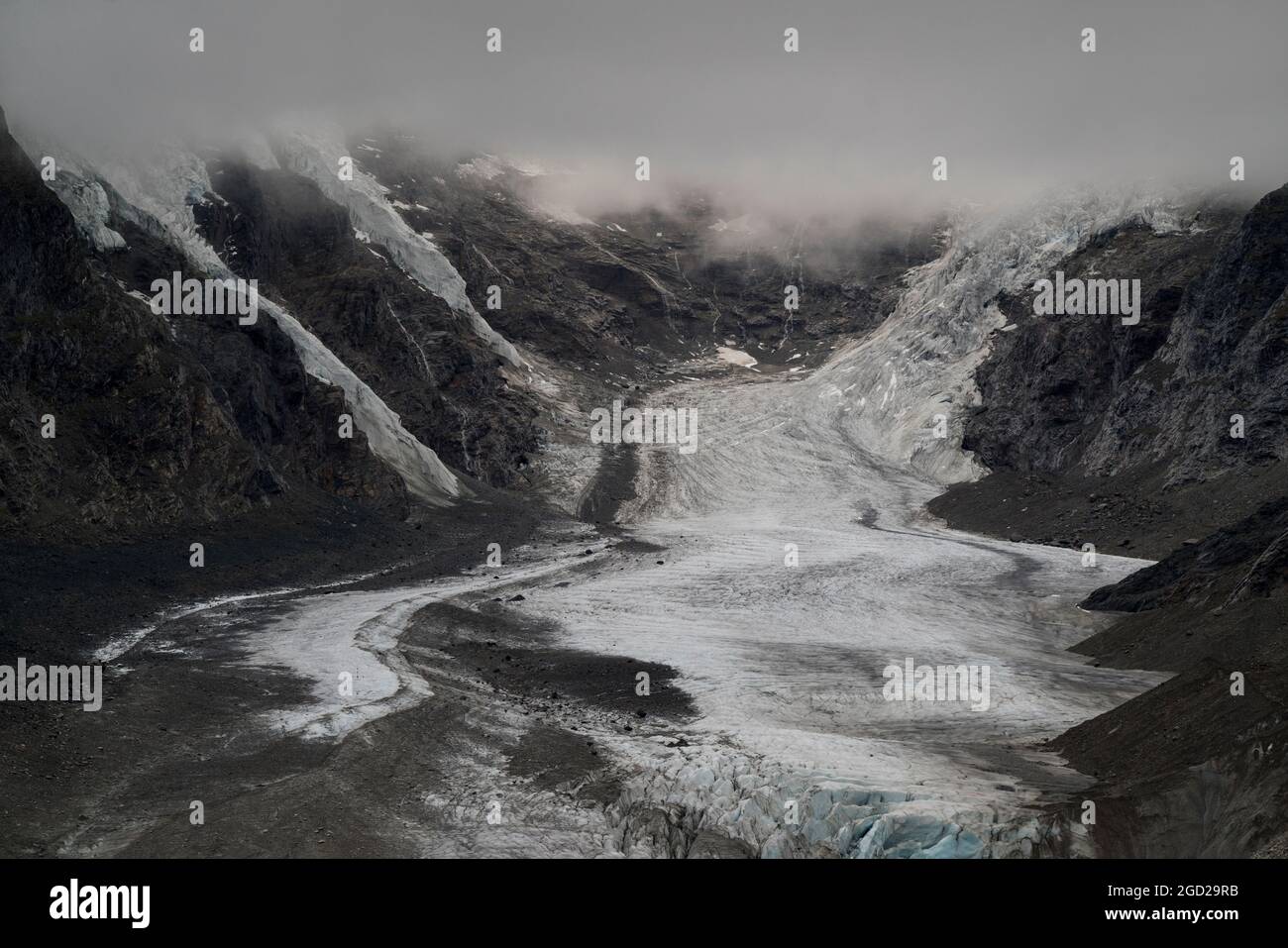 Geographie / Reisen, Österreich, Kärnten, Pasterze (Gletscher), Nationalpark hohe Tauern, ZUSÄTZLICHE-RIGHTS-CLEARANCE-INFO-NOT-AVAILABLE Stockfoto