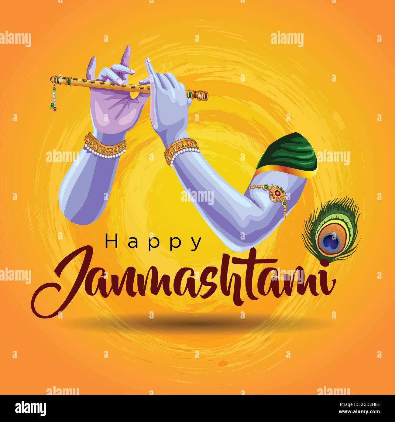 dahi handi-Festival der glücklichen shree krishna janmashtami. vektor-Illustration Design Stock Vektor