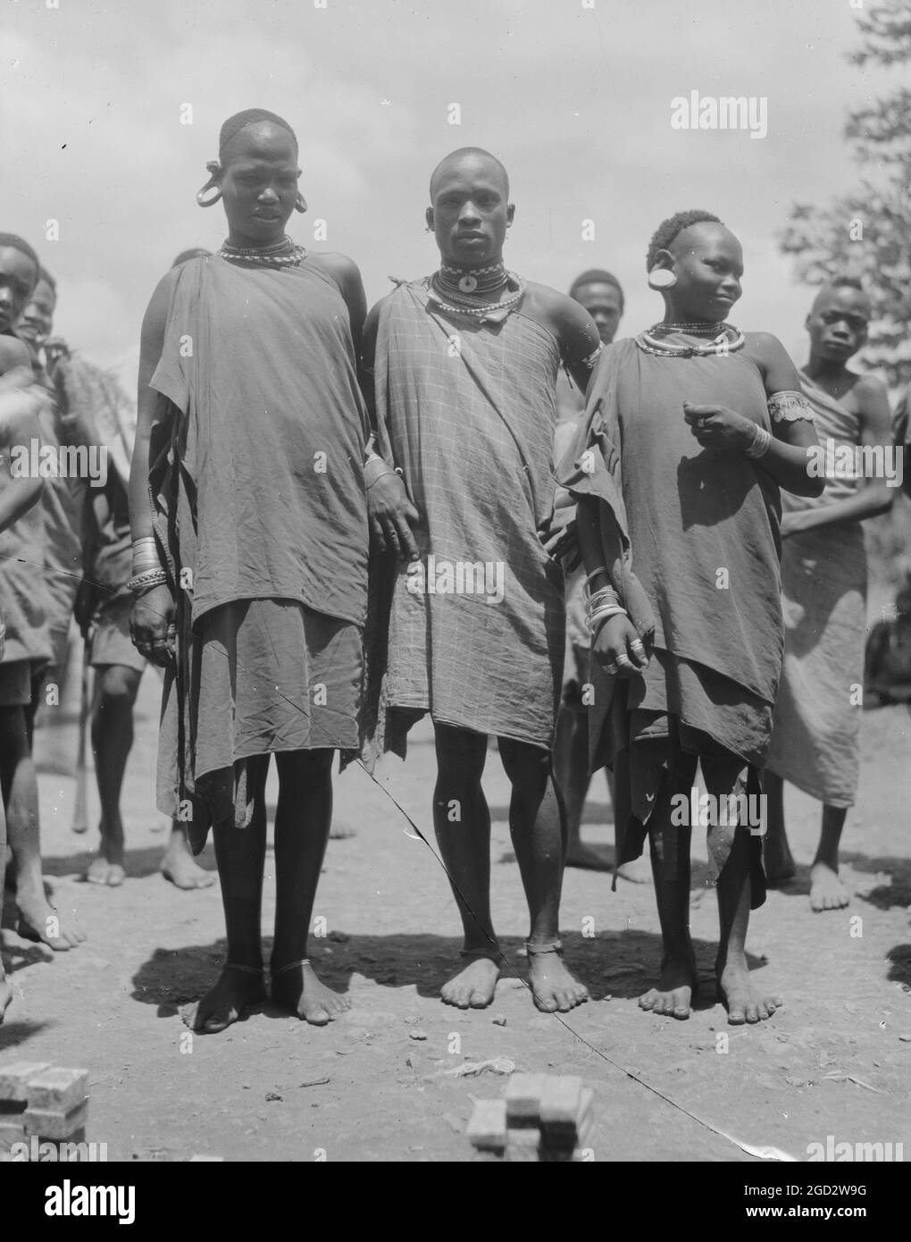 Wakikuyu Typen von Männern und Frauen in Kenia, eine Bantu ethnische Gruppe ca. 1936 Stockfoto